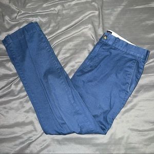 J. Crew Chino Pants Trousers Blue Size 30x30 Flex Slim